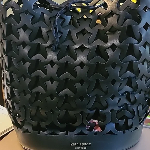 Kate Spade Leather Cut Out Black Shoulder Bag - Picture 12 of 12
